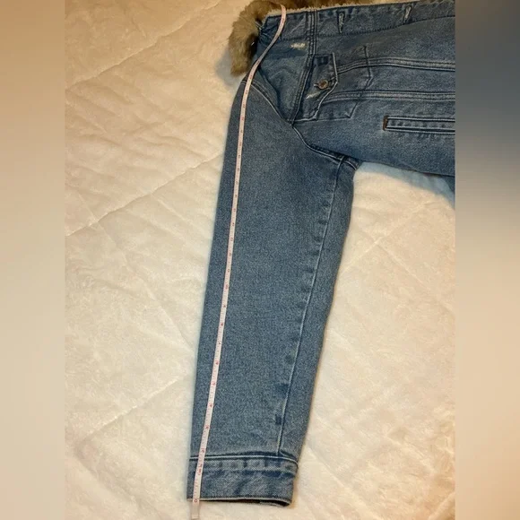 Abercrombie & fitch Denim Jacket with Faux Fur Collar - Picture 8 of 12